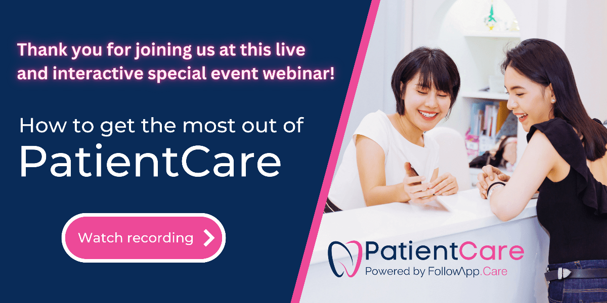 How to get the most out of PatientCare Webinar